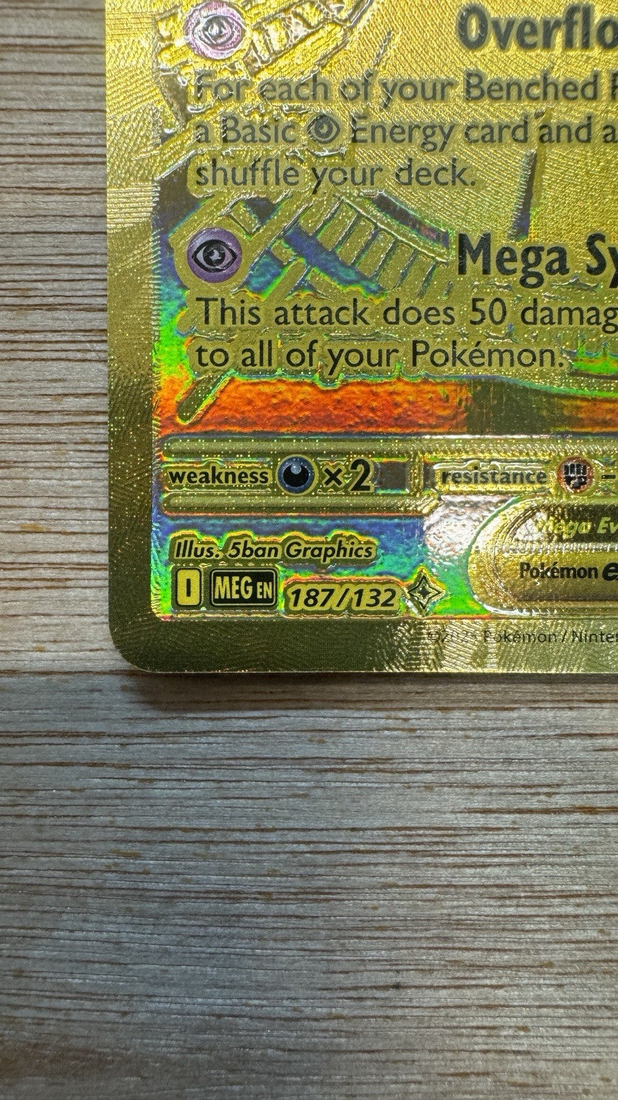 👑 Mega Gardevoir EX Mega Hyper Rare Gold 187/132 Mega Evolution Pokemon 👑