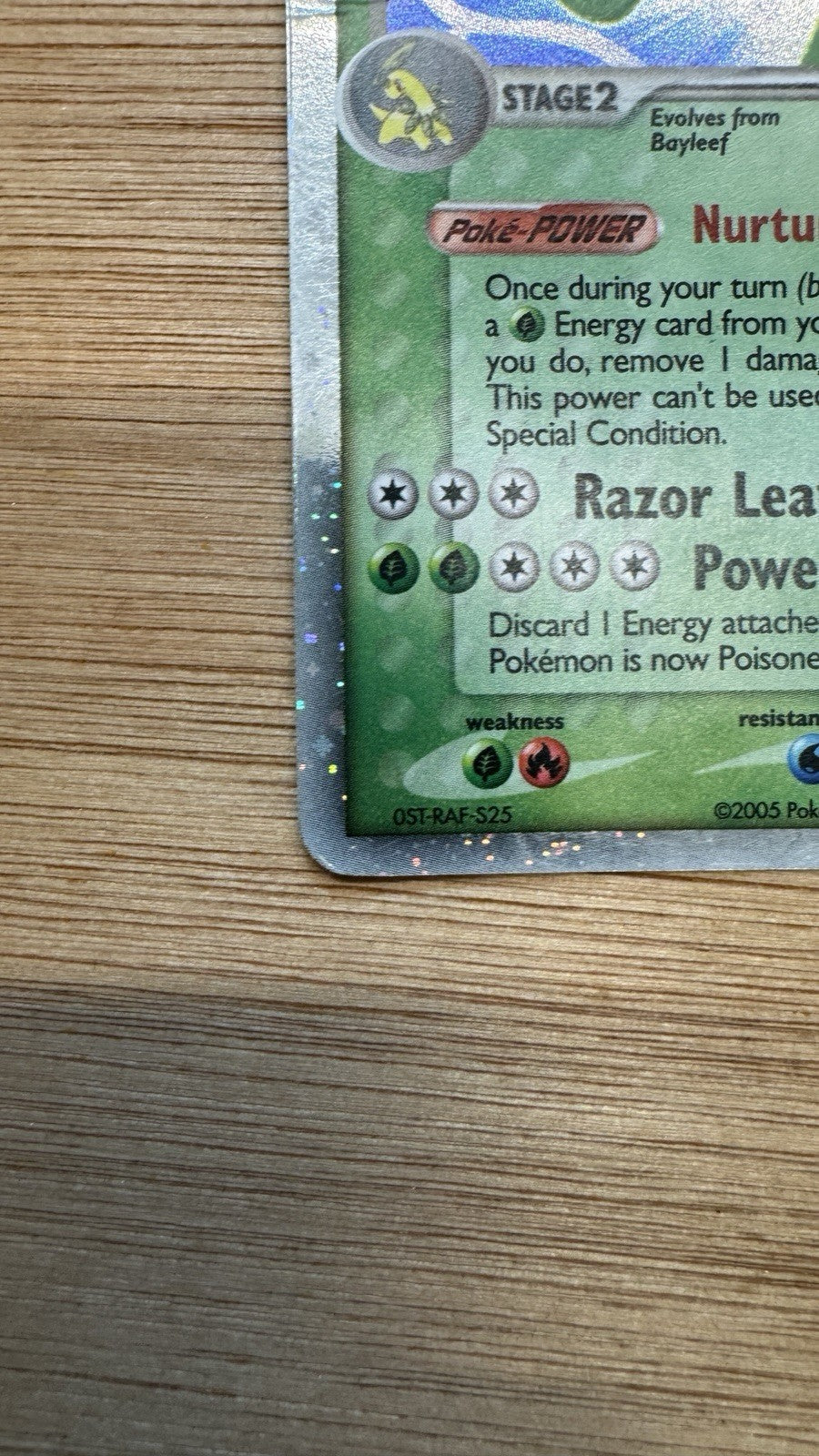 Meganium ex 106/115 Holo Rare EX Unseen Forces MP Pokemon Card