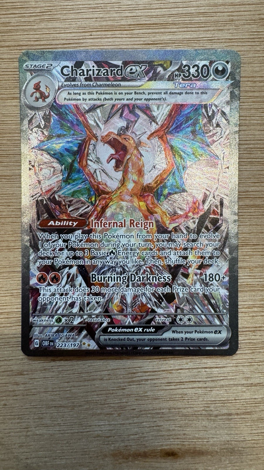 Pokémon TCG Charizard - Obsidian Flames 223/197