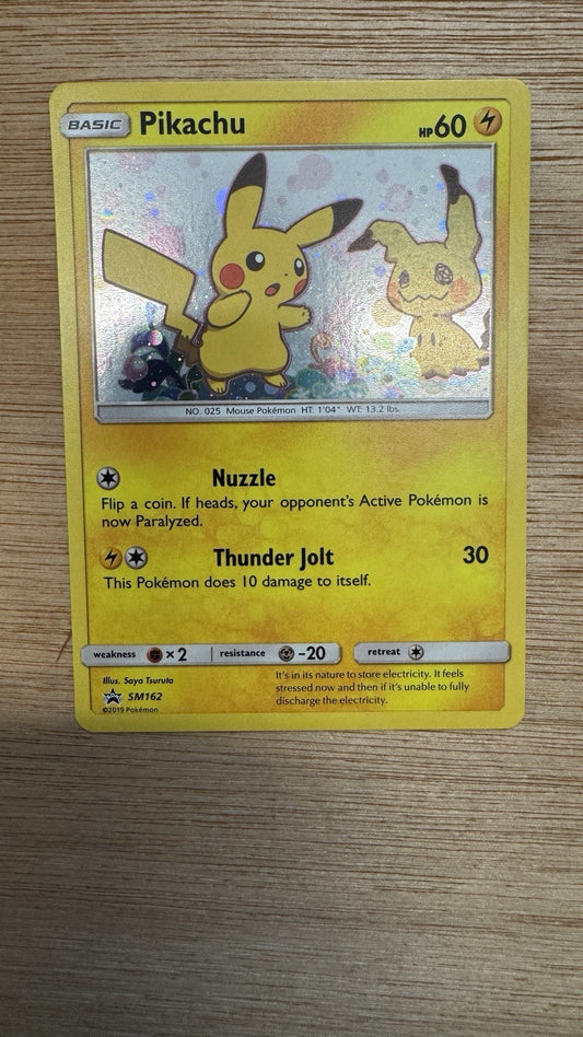 Pikachu Black Star Promo SM 162 Pokemon TCG Sun & Moon 2019