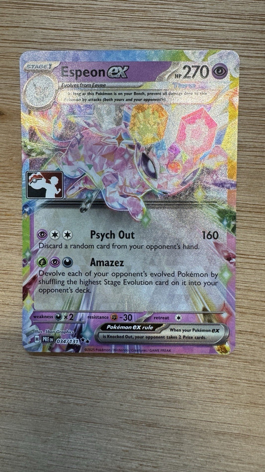 Espeon ex 034/131 Prize Pack Series Cards Holo