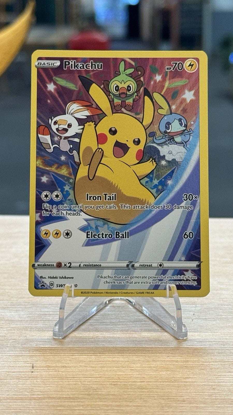 Pikachu SWSH020 SWSH: Sword & Shield Promo Cards Holo
