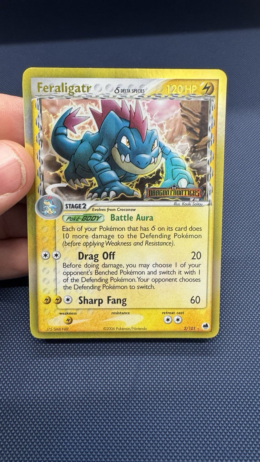 Feraligatr Reverse Holo Stamped Dragon Frontiers 2/101 Pokemon TCG - NM