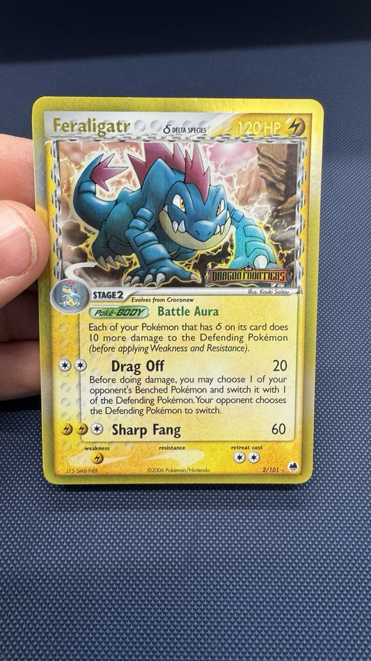 Feraligatr Reverse Holo Stamped Dragon Frontiers 2/101 Pokemon TCG - NM