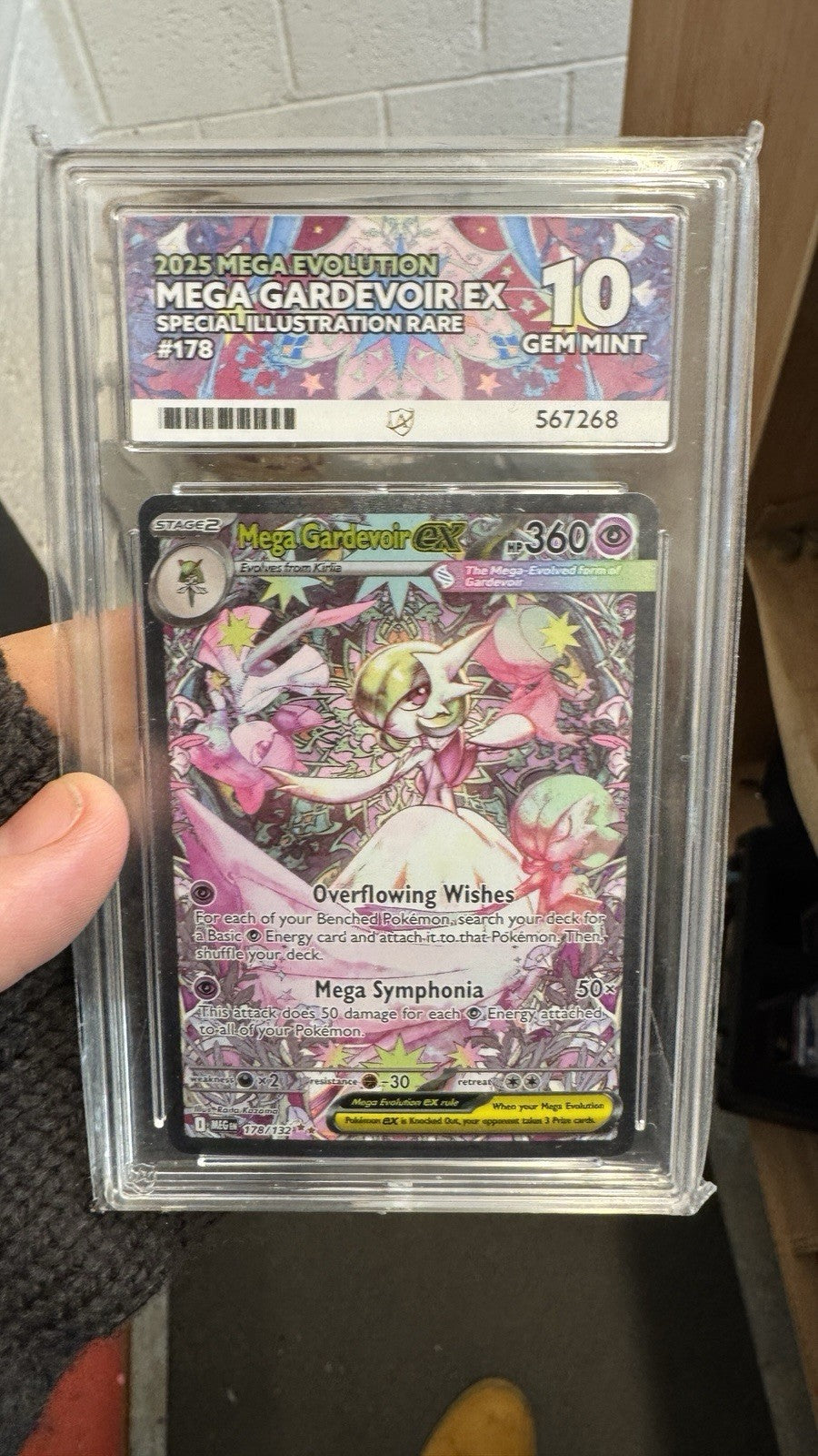 Mega Gardevoir ex #178 SIR - Ace Gem Mint 10 - Mega Evolution - Pokemon TCG