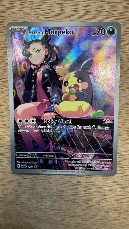 Pokemon TCG Marnie's Morpeko SVP 206 Rival Battle Deck Black Star Promo