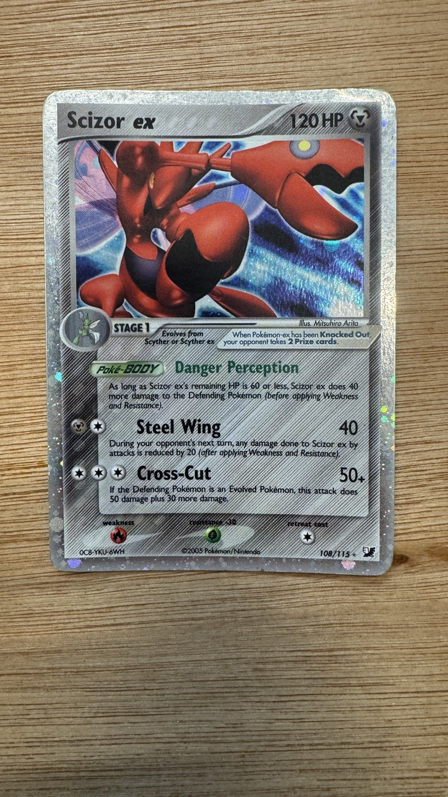 Pokémon TCG Scizor EX-Unseen Forces #108/115 Ultra Rare Holo Card