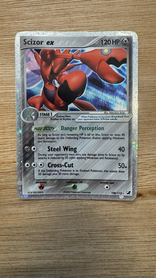 Pokémon TCG Scizor EX-Unseen Forces #108/115 Ultra Rare Holo Card