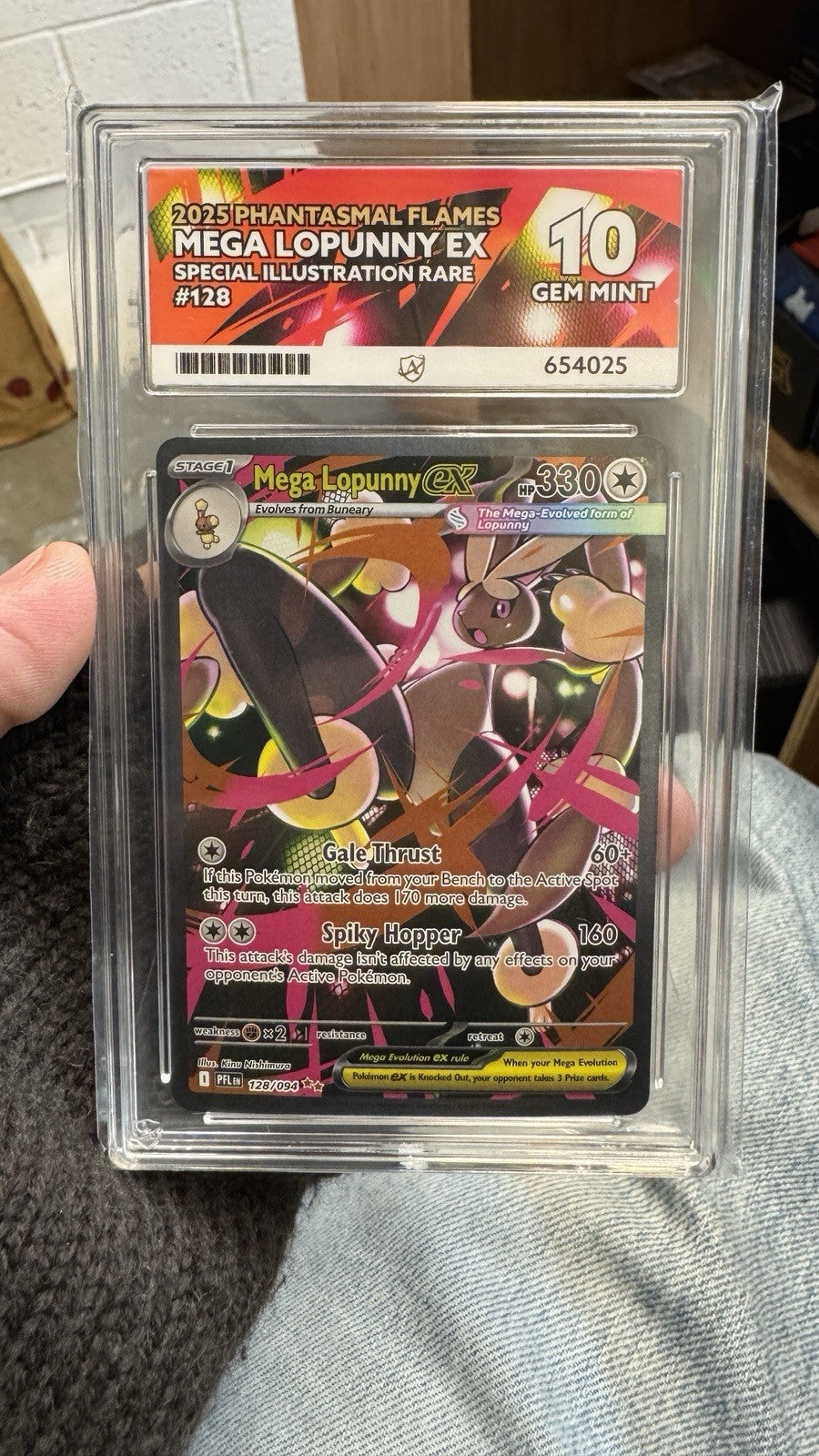 Ace 10 Mega Lopunny Ex SIR - Phantasmal Flames - 128/094 - POP 10