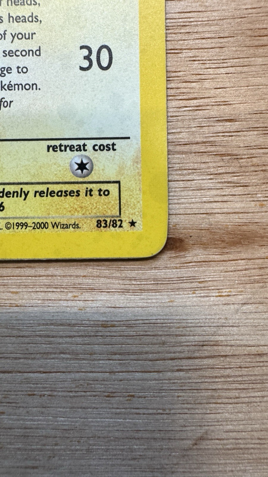 Dark Raichu 83/82 - Vintage Holo Pokemon Card- Team Rocket Set