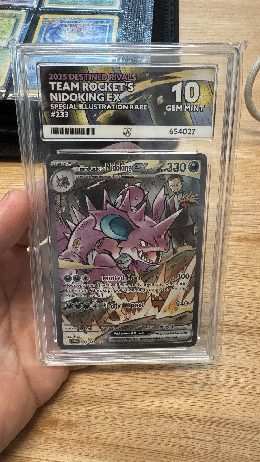 Pokémon TCG Team Rockets Nidoking EX 216/182 - ACE 10