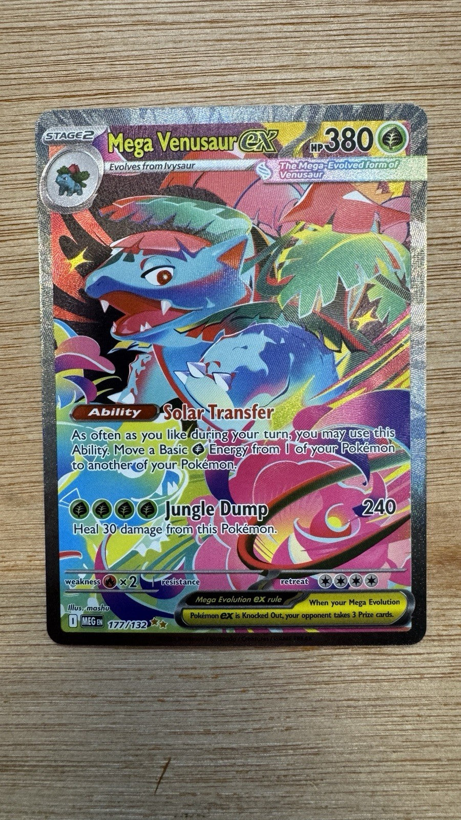 Mega Venusaur EX SIR 177/132 Mega Evolution English Pokemon TCG