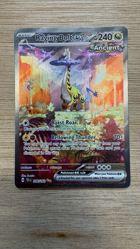Pokemon TCG Raging Bolt ex 208/162 SIR Card Temporal Forces (EN)