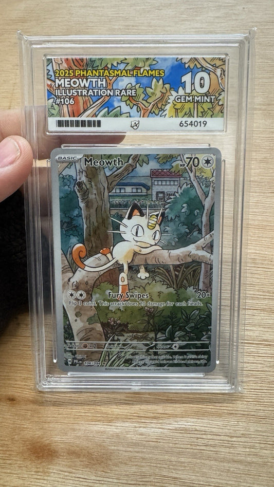 Meowth 106/094 Phantasmal flames ACE 10 Perfect