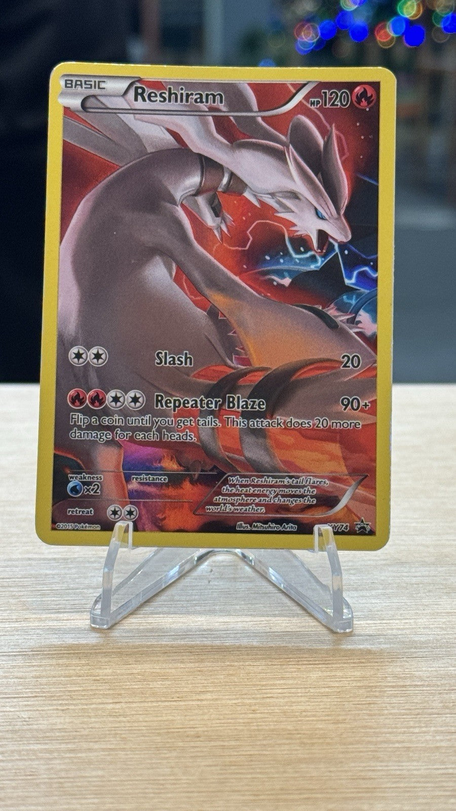 Pokémon TCG Reshiram XY Black Star Promos XY74 Full Art Holo Promo Card