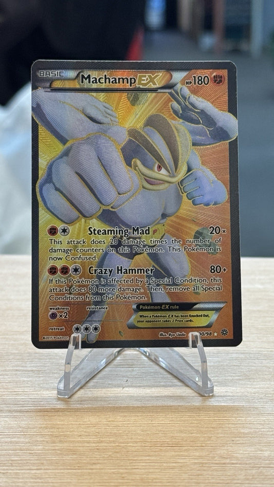 Pokémon TCG: Machamp EX 90/98 XY Ancient Origins Holo Full Art Ultra Rare NM