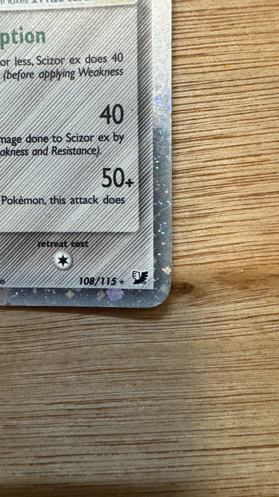 Pokémon TCG Scizor EX-Unseen Forces #108/115 Ultra Rare Holo Card