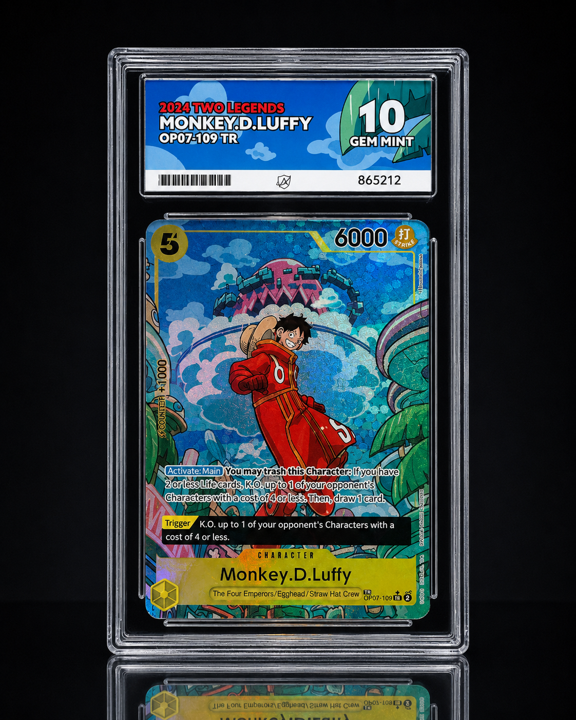 Monkey.D.Luffy OP07-109 TR – Two Legends – ACE 10 Gem Mint