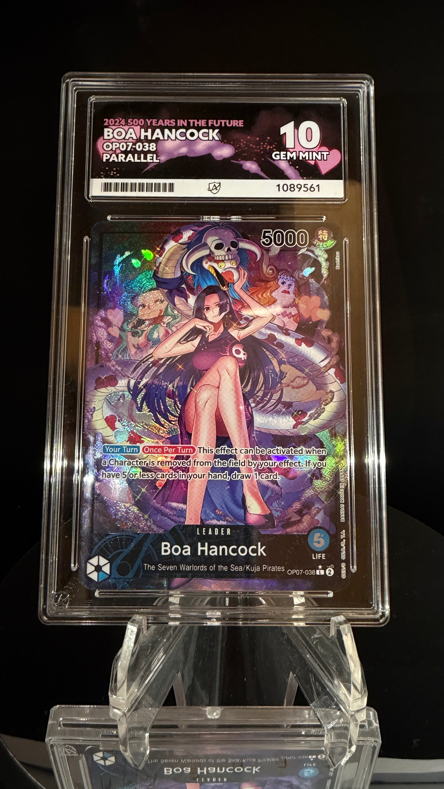 Boa Hancock OP07-038 Leader – 500 Years in the Future – ACE 10 Gem Mint