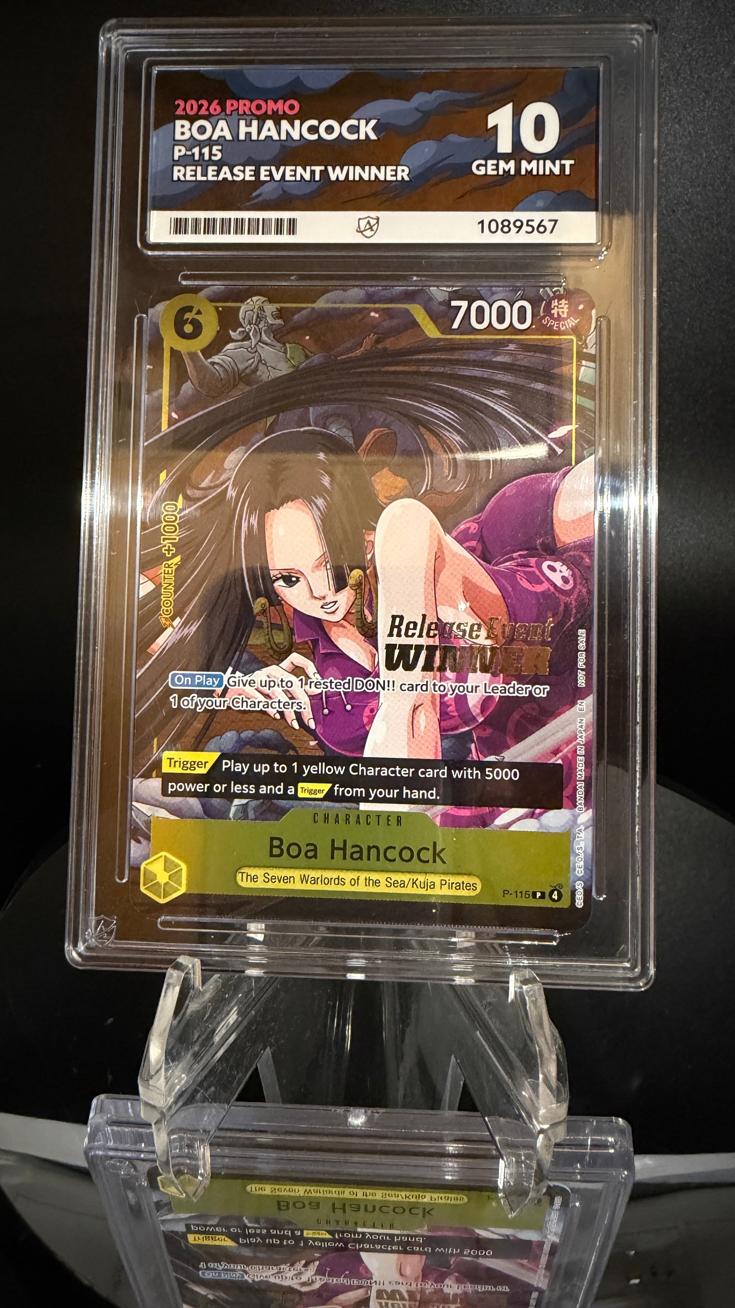Boa Hancock P-115 Promo – Release Event Winner – ACE 10 Gem Mint
